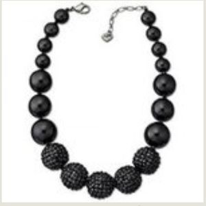 Swarovski Black Glitter Harvest Collar Necklace